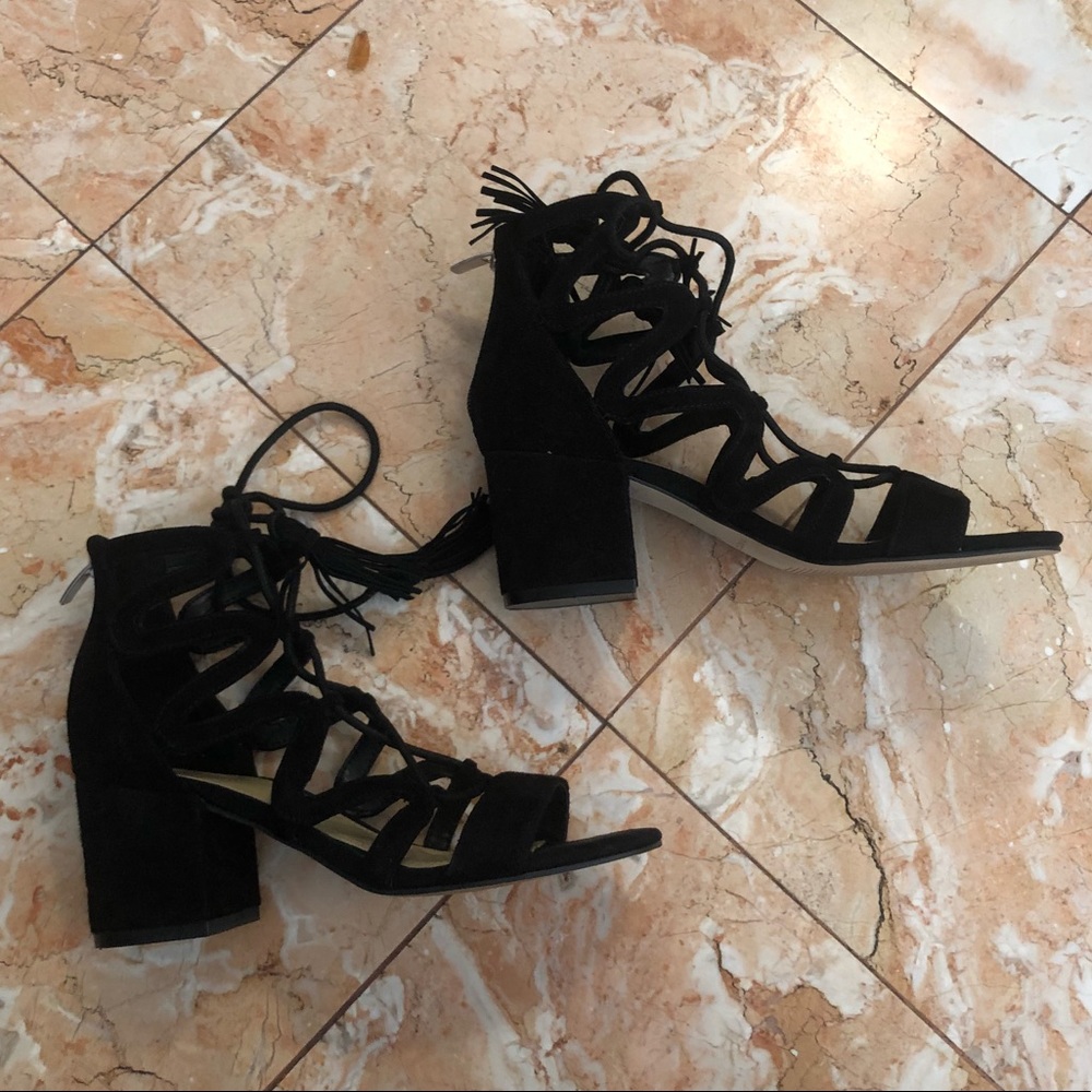 Marc Fischer lace up block heels